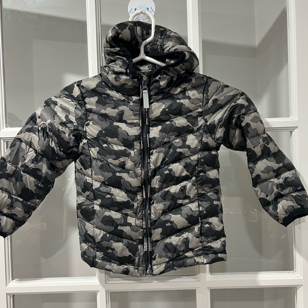 Bob Der Bar Packable Puff Kids Jacket Camo Grey 3T
